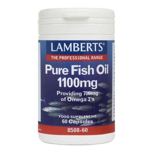 Pure Fish Oil 1100mg - 60 Caps - Lamberts - welzo