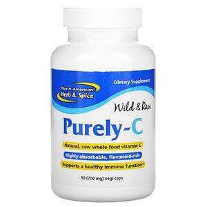 Purely-C, 700 mg, 90 Caps - North American Herb & Spice - welzo