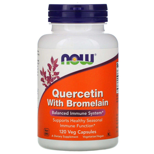 Quercetin with Bromelain, 120 Veg Capsules - Now Foods - welzo