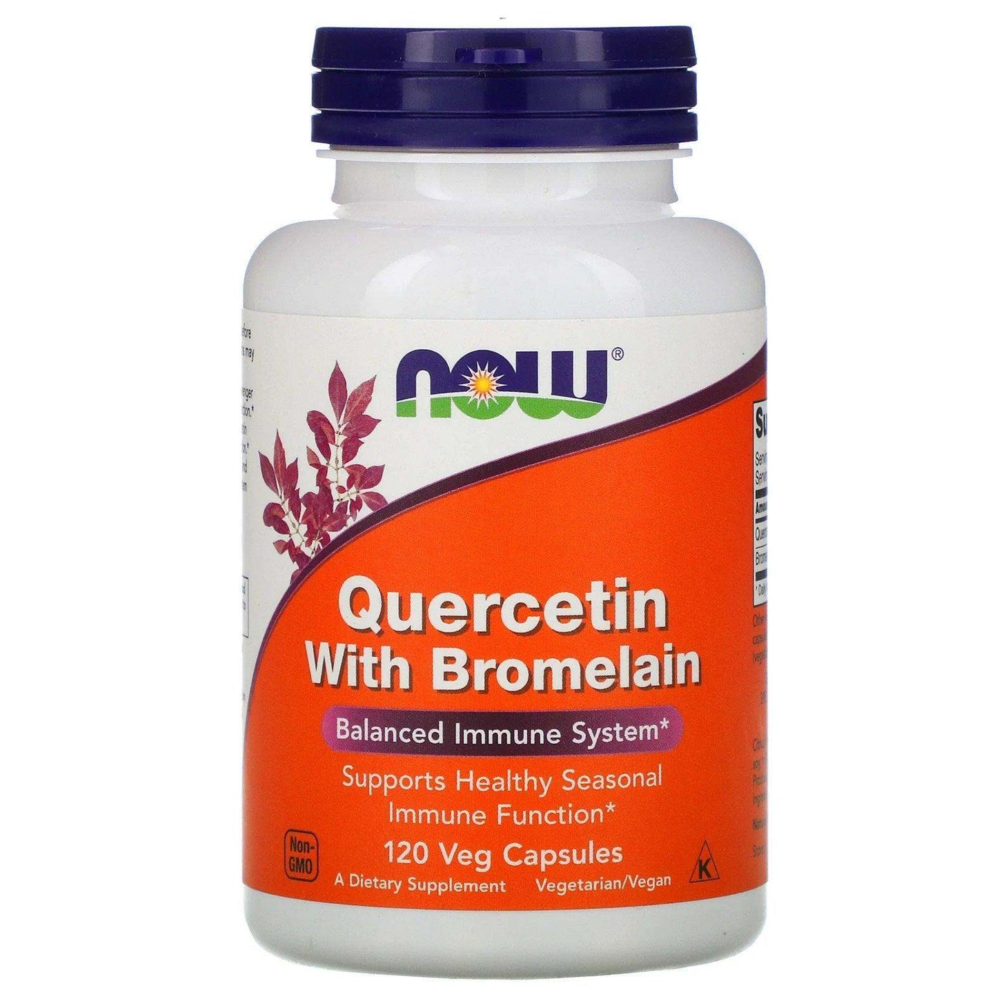 Quercetin with Bromelain, 120 Veg Capsules - Now Foods - welzo