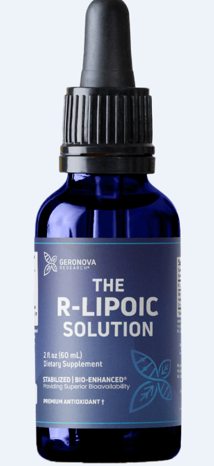 R-Lipoic Acid Liquid, 60ml (2oz) (Formerly K-RALA-10) - Geronova Research - welzo