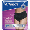 Attends Lady Discreet Underwear 3 Large Pack of 10 - welzo