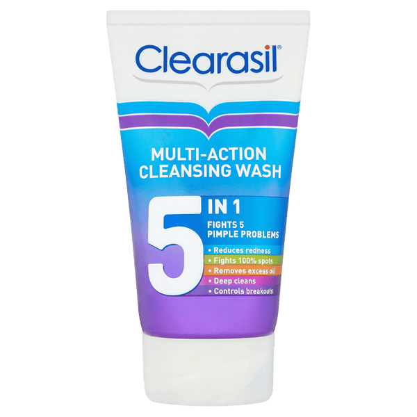 Clearasil 5-in-1 Multi-Action Cleansing Wash 150ml - welzo