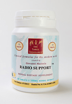 Radio Support (60 x 500mg tablets) - The Three Treasures - Giovanni Maciocia - welzo