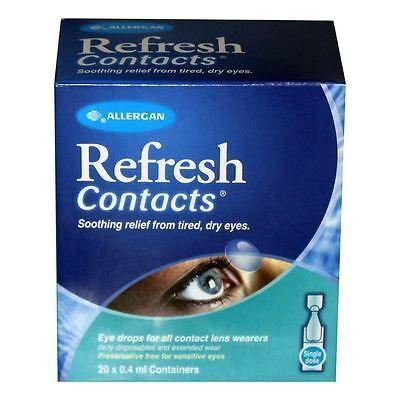 Refresh Contacts Unit Vials 0.4ml Pack of 20 - welzo