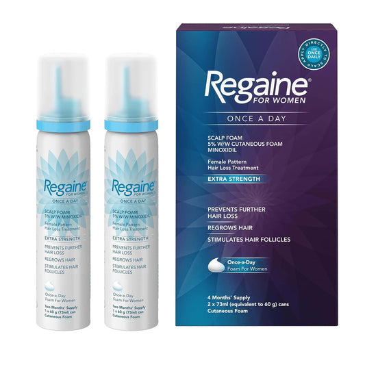 Regaine For Women Once-a-Day Scalp Foam 4 Month Supply - welzo