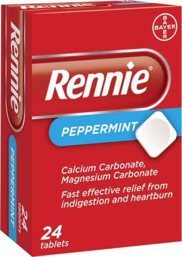 Rennie Peppermint Tablets Pack of 24 - welzo