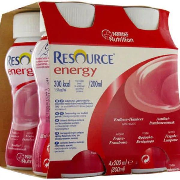 Resource Energy Strawberry-Raspberry 200ml Pack of 4 - welzo