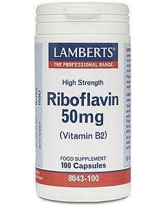 Riboflavin 50mg, 100 Caps - Lamberts - welzo