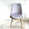 Sedia da pranzo in velluto nero - Riviera Luxury Curved Back con gambe in metallo oro (copia)