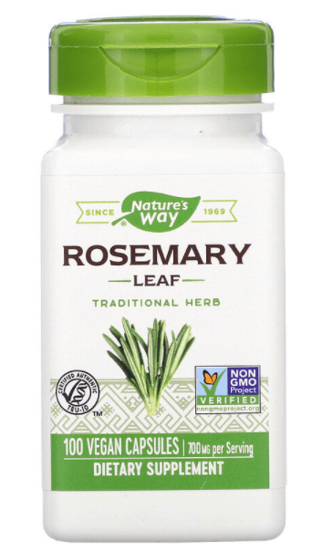 Rosemary Leaf 700 mg 100 Vegan Capsules Nature s Way