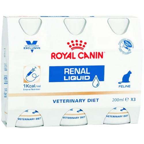 Royal Canin Renal Liquid for Cats 200ml Pack of 3 - welzo