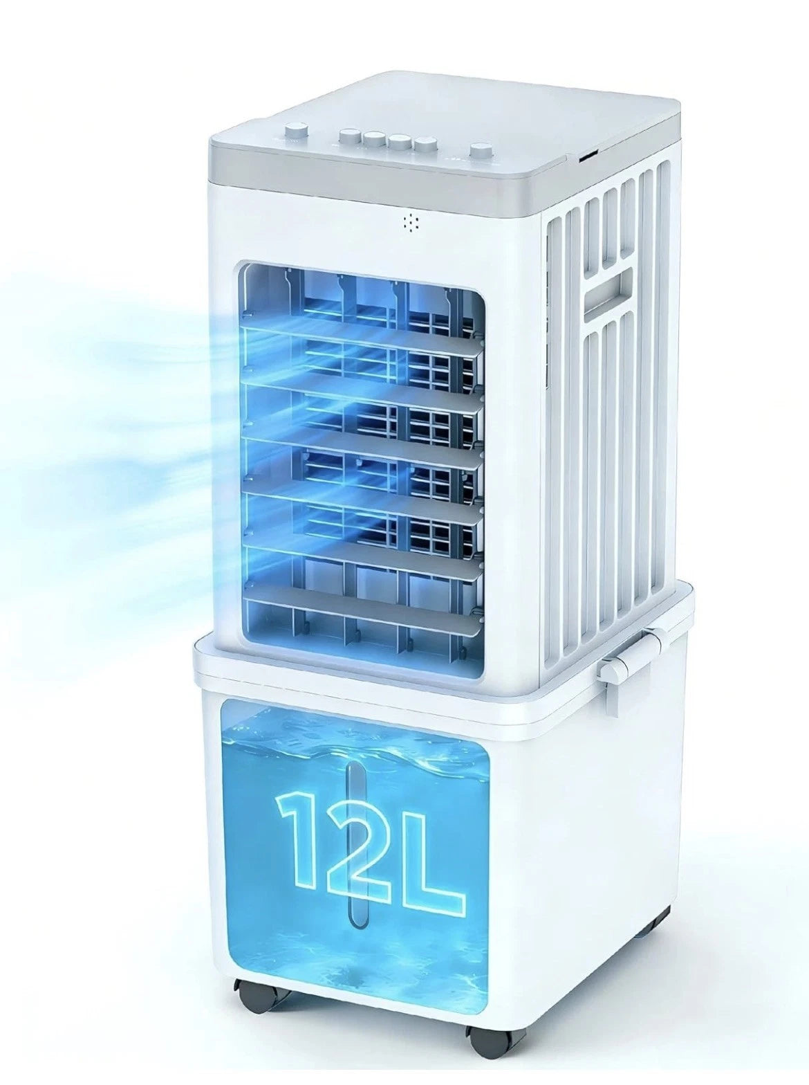 Portable Evaporative Air Cooler – Black & White