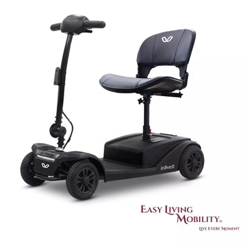 Compact Pavement Mobility Scooter – Lightweight 4mph Travel Scooter, 12 Mile Range