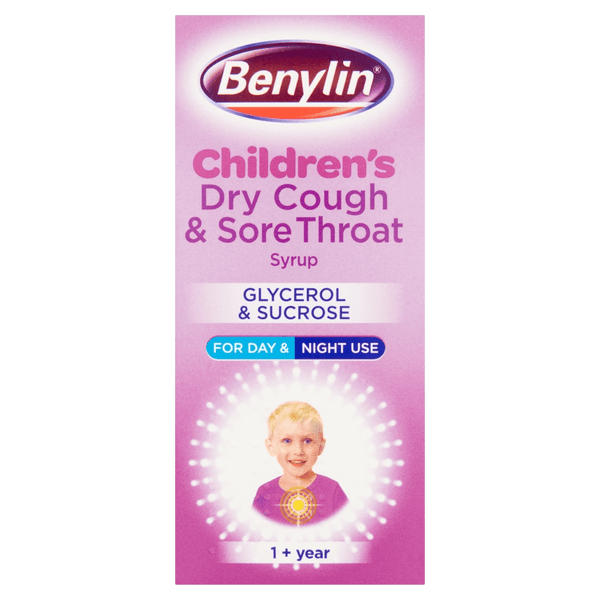 Benylin Children's Dry Cough & Sore Throat Syrup 125ml - welzo