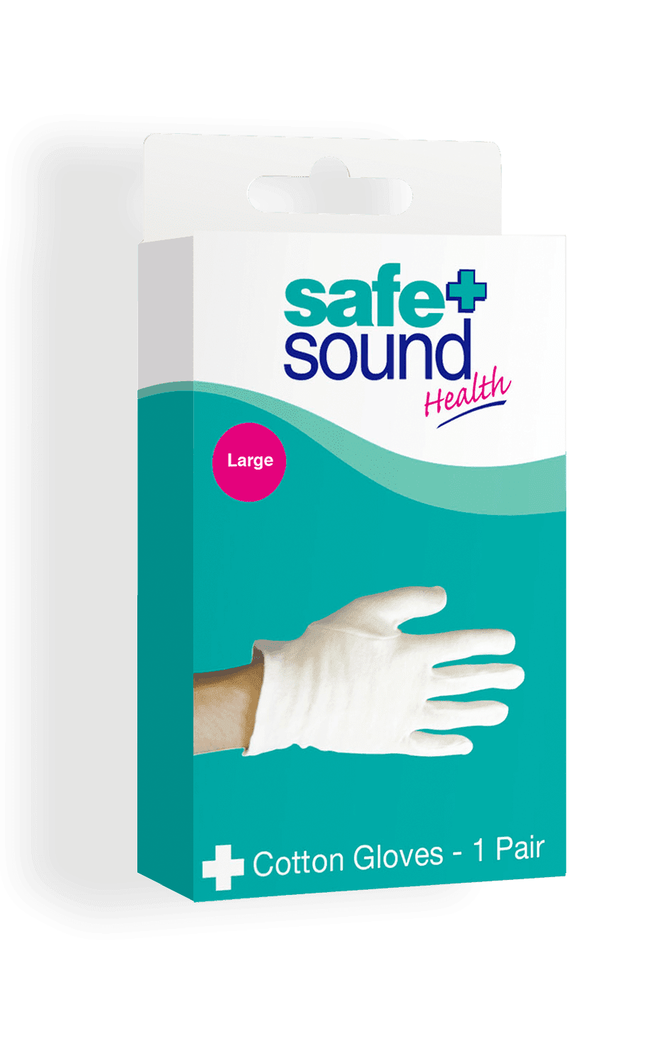 Safe & Sound Cotton Gloves Large 1 Pair - welzo