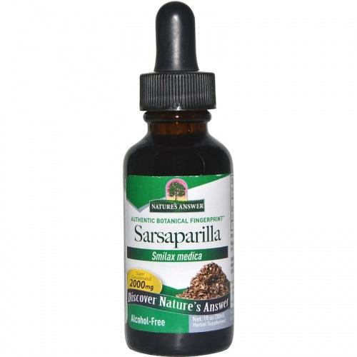 Sarsaparilla Alcohol-Free 2000 mg 1 fl oz (30ml) - Nature's Answer - welzo
