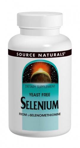 Selenium, 200 mcg, 60 tabs (Yeast Free) - Source Naturals - welzo