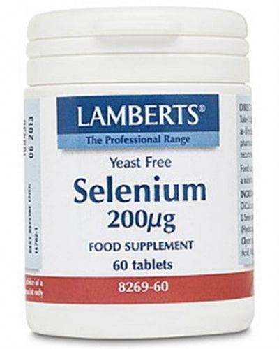 Selenium 200mcg - 60 Tabs - Lamberts - welzo