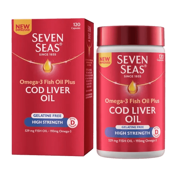 Seven Seas Simply Timeless CLO High Strength Capsules Pack of 120 - welzo