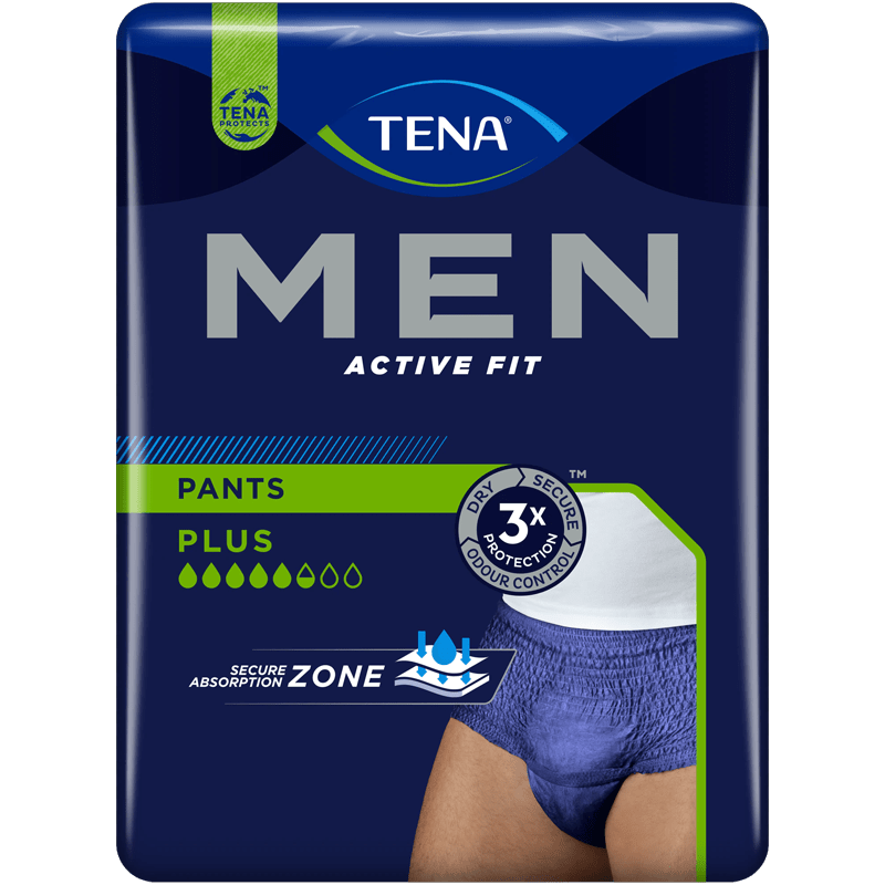 TENA Men Active Fit Pants Plus Small/Medium Pack of 9 - welzo