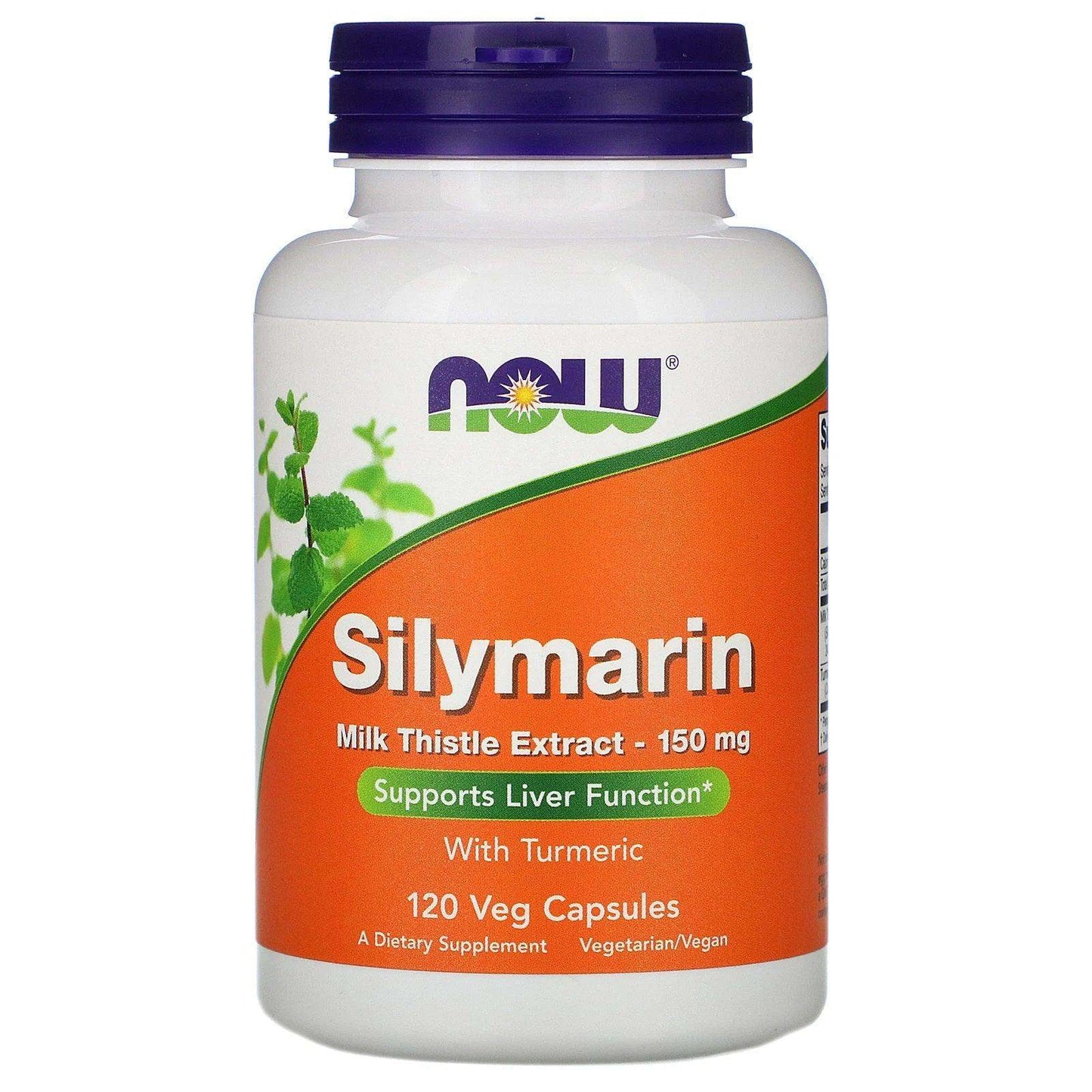 Silymarin Milk Thistle Extract 150mg, 120 Veg Capsules - Now Foods - welzo