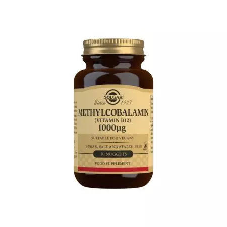 Solgar metilcobalamina (vitamina B12) pacote de pepitas de 1000 ug de 30