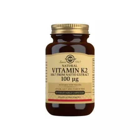 Solgar Natural Vitamin K2 (MK7) 100 UG Πακέτο λαχανικών των 50