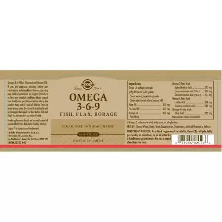 Solgar Omega 369 Softgels Pack of 60