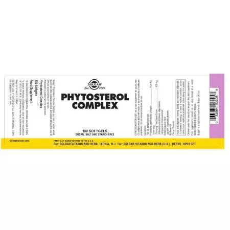 Solgar Phytosterol Complex Softgels Pack van 100