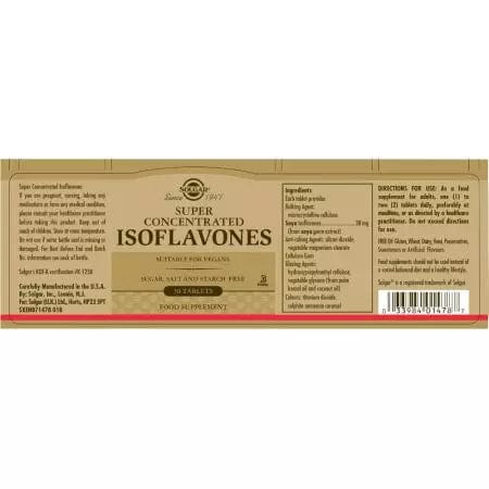 Solgar Super Concentrated Isoflavones Tablets Pack of 30