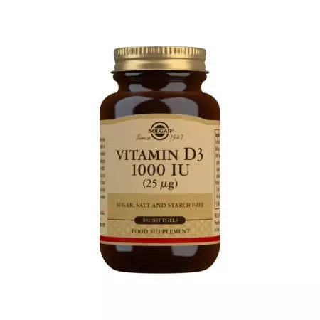 Solgar vitamin d3 1000 iu (25 ug) softgels paket od 100