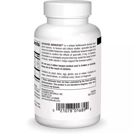 Source Naturals Activated Quercetin 50 Capsules