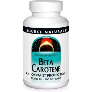 Source Naturals Beta Carotene 25,000IU 100 Softgels