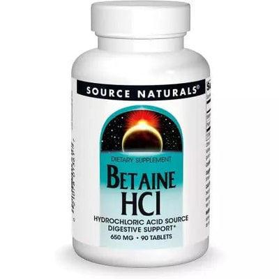 Source Naturals Betaine HCI 650mg 90 Tablets