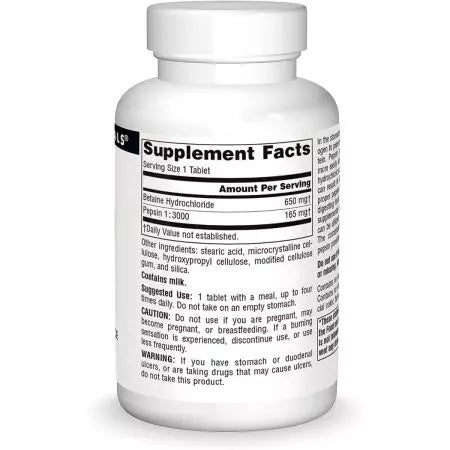 Fonte Naturals Betaina HCI 650mg 90 comprimidos