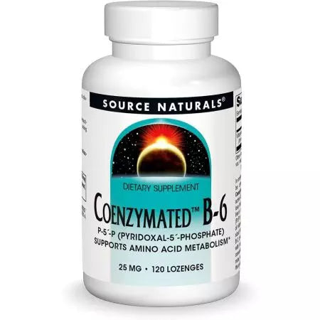 Source Naturals Coenzymated Vitamin B6 25mg 120 Peppermint Lozenge