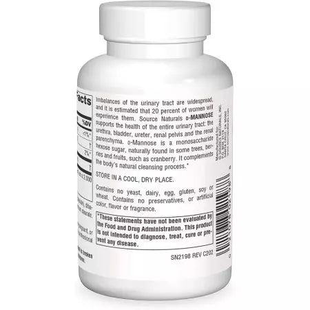 Source Naturals Dmannose 500mg 60 Capsule