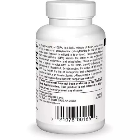 Källa naturals dlpa (dlphenylalanin) 750 mg 60 tabletter