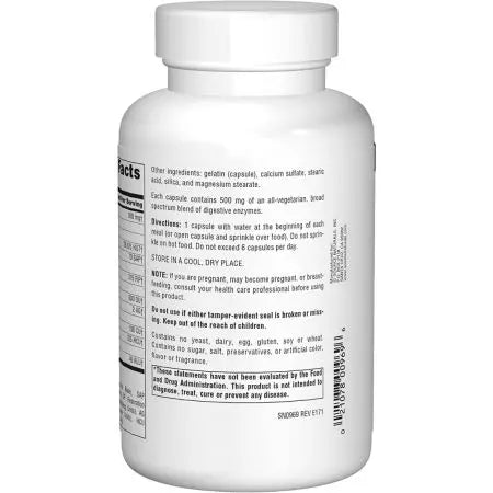 Πηγή Φυσικά Deatical Daily Enzymes 500mg 240 κάψουλες