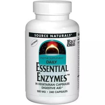 Source Naturals Essential Daily Enzymes 500mg 240 Vegetarian Capsules