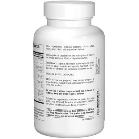 Source Naturals Essential Enzymes quotidiennes 500 mg 240 Capsules végétariennes