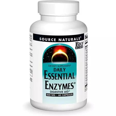 Sursă Naturale Enzime esențiale zilnice 500mg 60 capsule