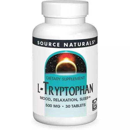 Źródło Naturals Ltryptofan 500 mg 30 tabletek