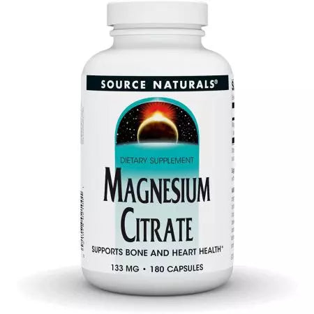 Sursă naturală citrat de magneziu 133mg 180 capsule