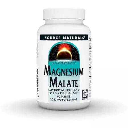 Source Naturals magnesium malate 1250 mg 90 tabletter