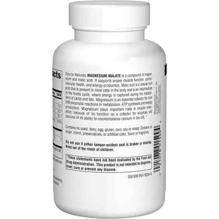 Πηγή Naturals Magnesium Malate 625mg 100 κάψουλες