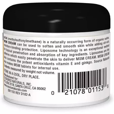 Avots Naturals MSM Cream 2oz