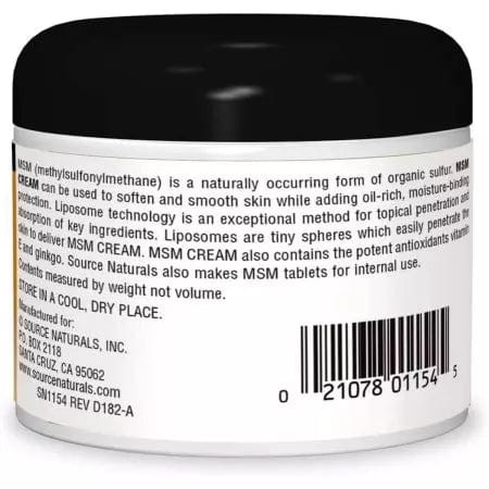 Source Naturals MSM Cream