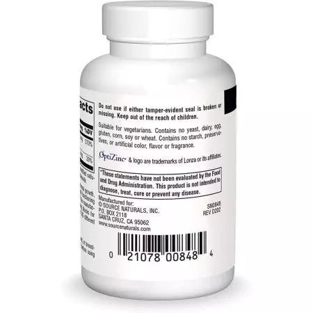 Vir Naturals Optizinc 30mg 120 tablet